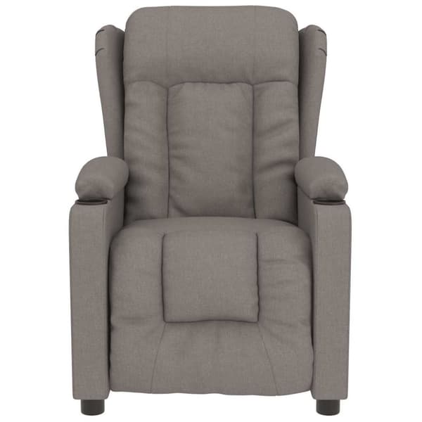 vidaXL massagestol stof gråbrun