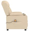 Miniatyrbillede 5 af 11: vidaXL massagestol stof cremefarvet