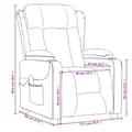 Miniatyrbillede 11 af 11: vidaXL massagestol stof sort