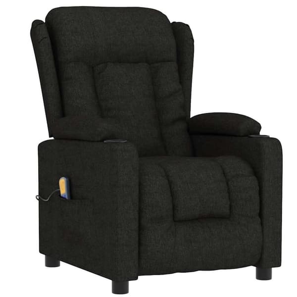 vidaXL massagestol stof sort