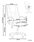 Miniatyrbild 3 av 11: Kontorsstol med Massagefunktion Svart Konstläder Uppvärmd 4 Inställningar Vridbar i 360 Snurrande Hemmakontor Skrivbordsstol
