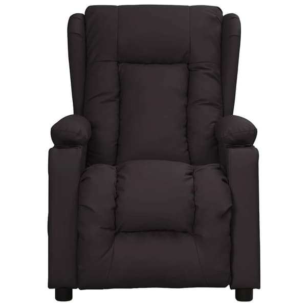 vidaXL Massagefåtölj svart konstläder