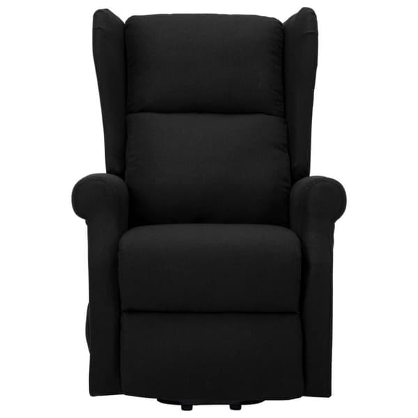 vidaXL Massagefåtölj med uppresningshjälp svart tyg