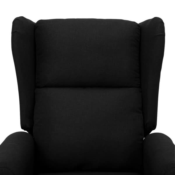 vidaXL Massagefåtölj med uppresningshjälp svart tyg