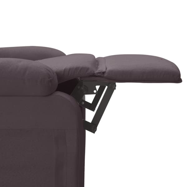 vidaXL Massagefåtölj mörkbrun tyg