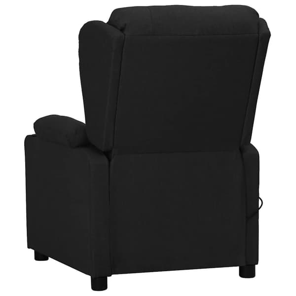 vidaXL massagefåtölj med uppresningshjälp svart tyg