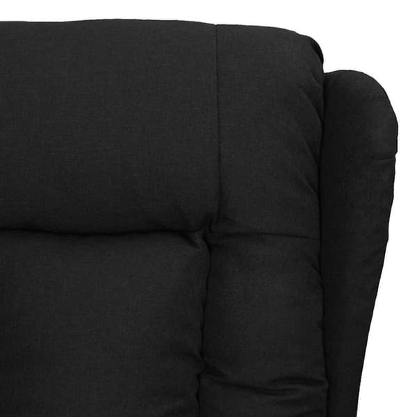 vidaXL massagefåtölj med uppresningshjälp svart tyg