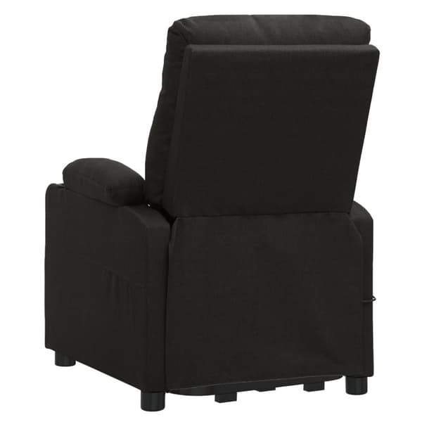 vidaXL massagefåtölj med uppresningshjälp svart tyg