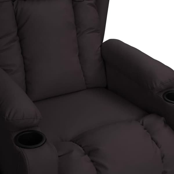 vidaXL massagestol med løftefunktion kunstlæder sort