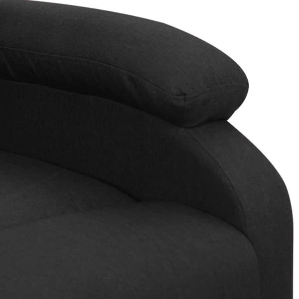 vidaXL løftestol med massagefunktion stof sort