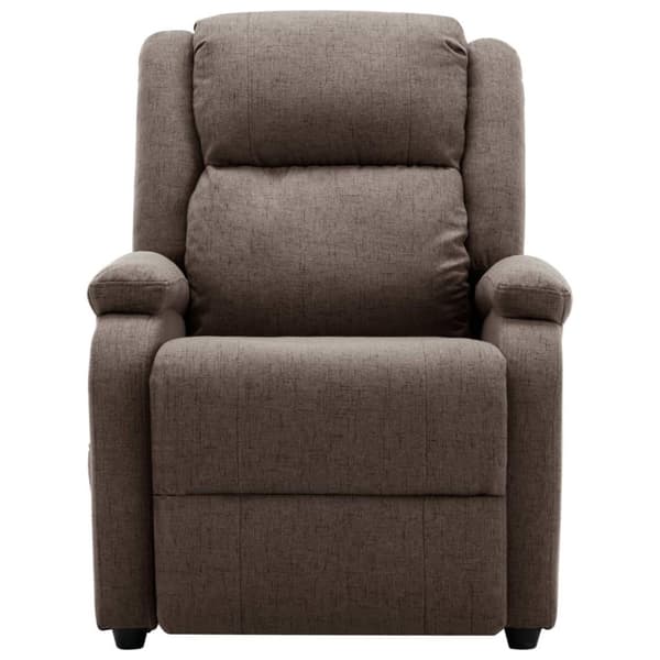 vidaXL massagestol stof gråbrun
