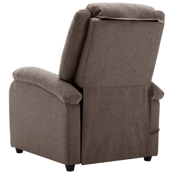 vidaXL massagestol stof gråbrun