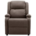 Miniatyrbild 4 av 11: vidaXL Öronlappsfåtölj recliner taupe tyg