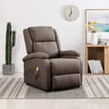 Miniatyrbild 11 av 11: vidaXL Öronlappsfåtölj recliner taupe tyg