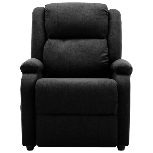 vidaXL Öronlappsfåtölj recliner svart tyg
