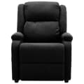 Miniatyrbild 4 av 11: vidaXL Öronlappsfåtölj recliner svart tyg