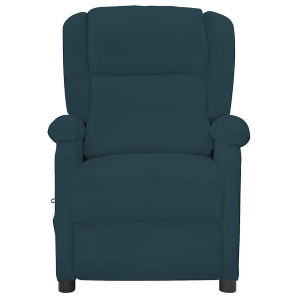 vidaXL massagestol velour blå