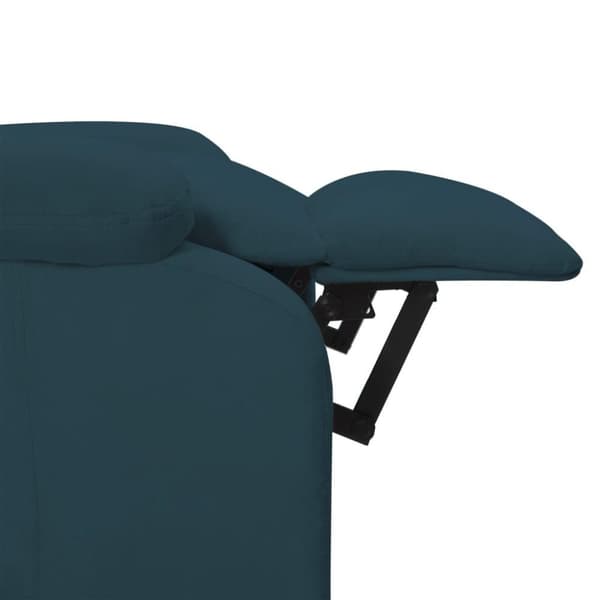 vidaXL massagestol velour blå