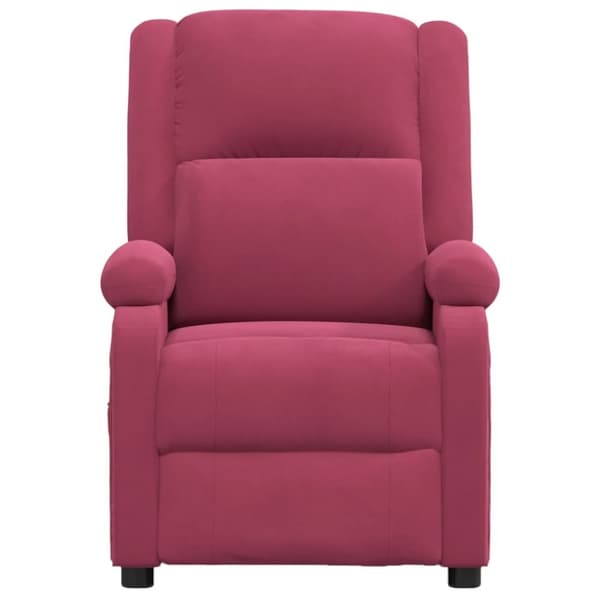 vidaXL massagestol velour vinrød