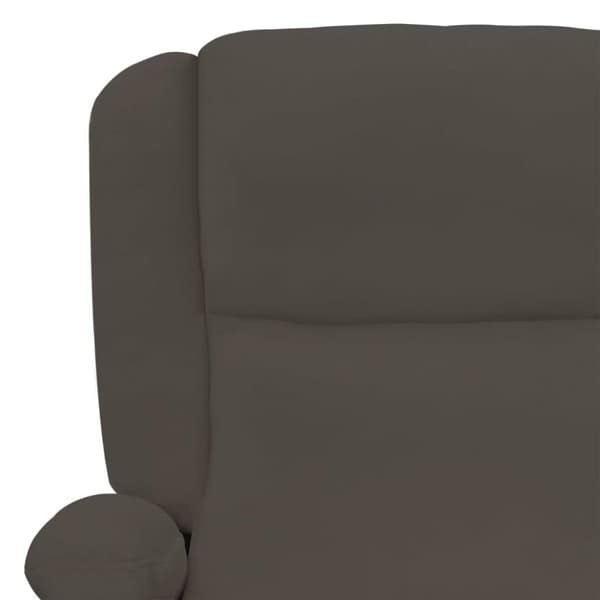 vidaXL Massagefåtölj mörkgrå sammet