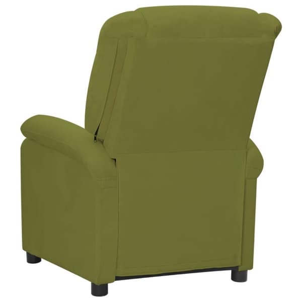 vidaXL Massagefåtölj ljusgrön sammet