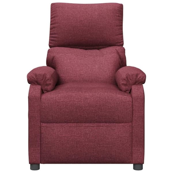 vidaXL Massagefåtölj vinröd tyg