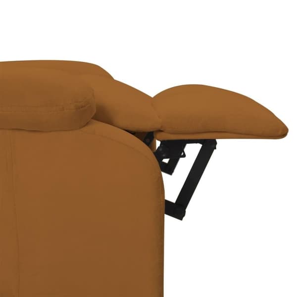 vidaXL Massagefåtölj brun sammet