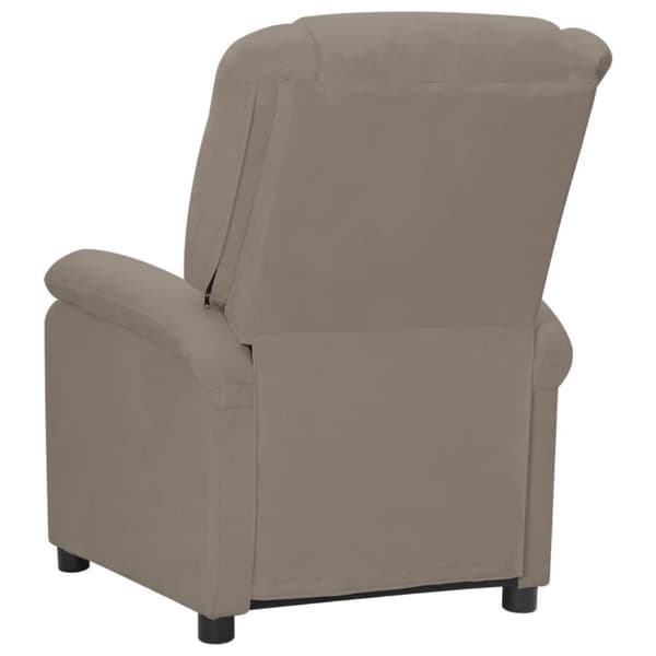 vidaXL Massagefåtölj ljusgrå sammet