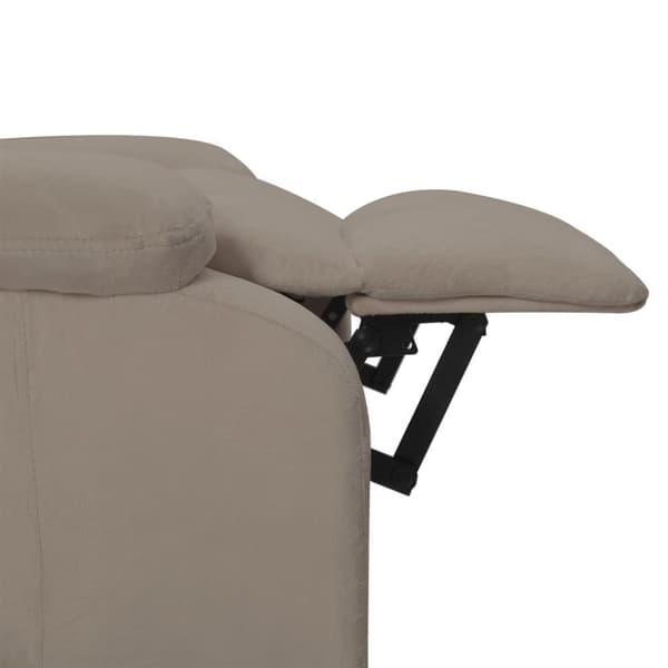 vidaXL Massagefåtölj ljusgrå sammet