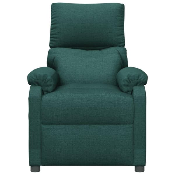 vidaXL Massagefåtölj mörkgrön tyg