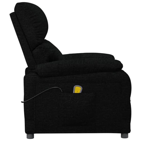 vidaXL Massagefåtölj svart tyg
