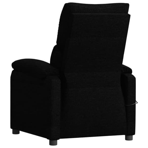 vidaXL Massagefåtölj svart tyg