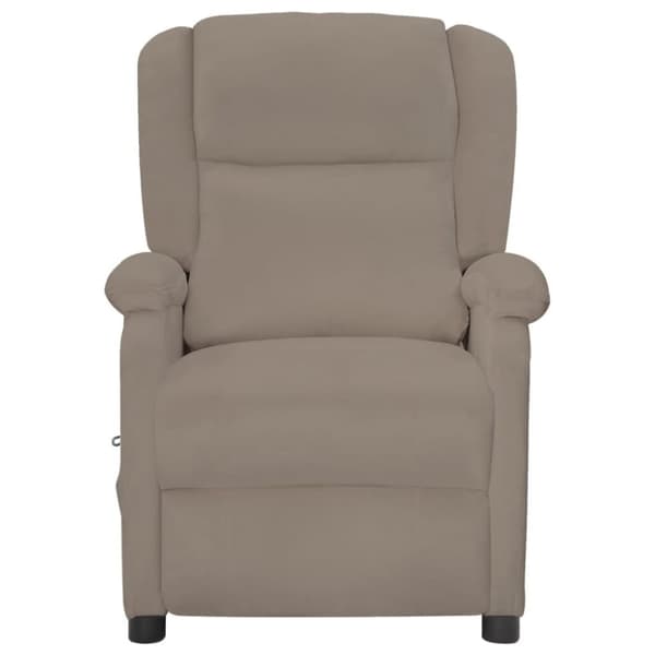 vidaXL massagestol velour lysegrå