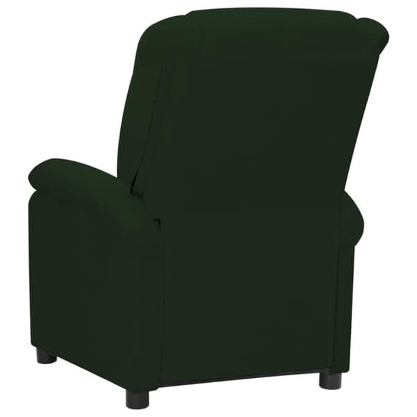 vidaXL Massagefåtölj mörkgrön sammet