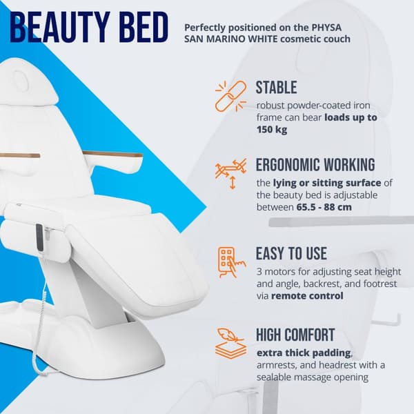 Physa Behandlingsbänk PHYSA SAN MARINO WHITE