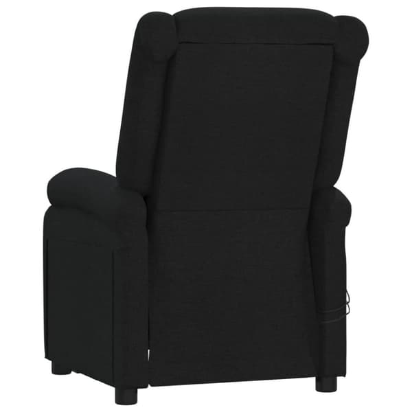 vidaXL eldrevet massagestol stof sort