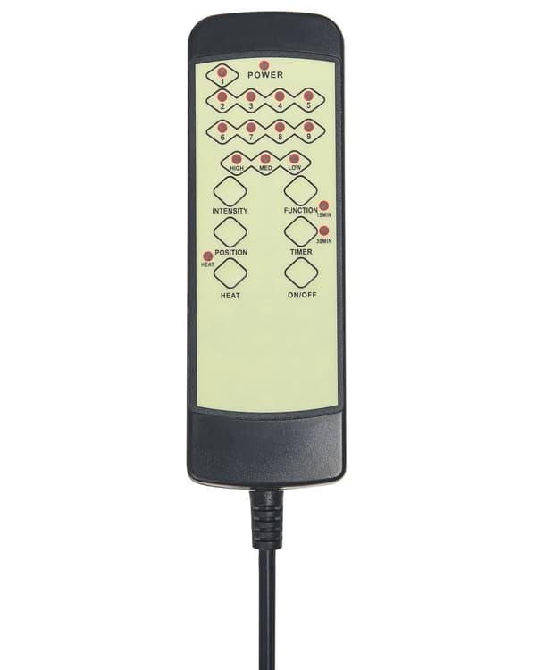 Kontorstol med massasjefunksjon Svart med 4 moduser 360 grader dreibar skrivebordsstol, timeralternativ,