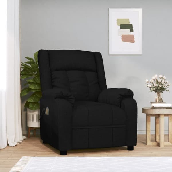 vidaXL massagestol stof sort