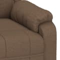 Miniatyrbillede 7 af 9: vidaXL massagestol stof brun
