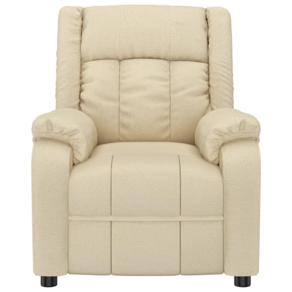 vidaXL massagestol stof cremefarvet