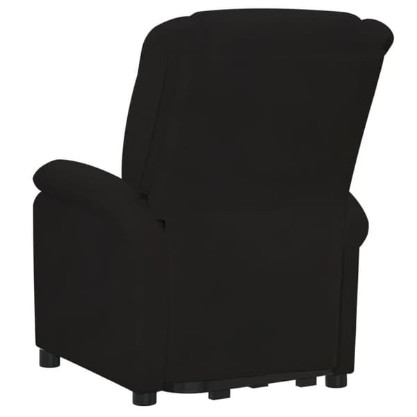 vidaXL Massagefåtölj med uppresningshjälp Svart sammet