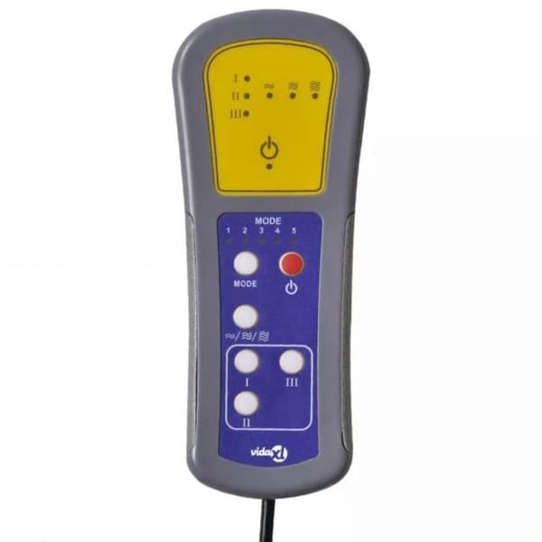vidaXL Elektrisk massagefåtölj cappuccino konstläder