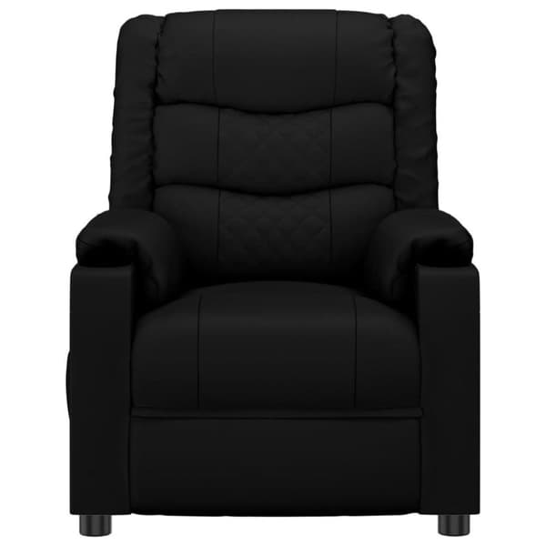 vidaXL Elektrisk massagefåtölj svart konstläder