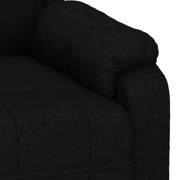 vidaXL eldrevet massagestol stof sort