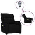 Miniatyrbillede 1 af 11: vidaXL eldrevet massagestol stof sort