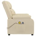 Miniatyrbillede 5 af 11: vidaXL eldrevet massagestol stof cremefarvet