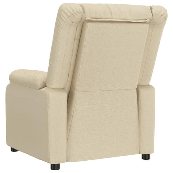 vidaXL eldrevet massagestol stof cremefarvet