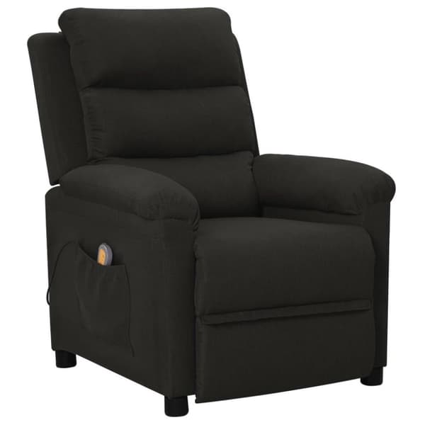 vidaXL massagestol stof sort