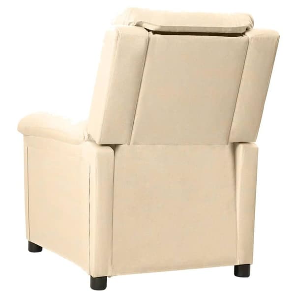 vidaXL eldrevet massagestol stof cremefarvet