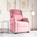 Miniatyrbillede 11 af 11: vidaXL løftestol med massagefunktion fløjl pink